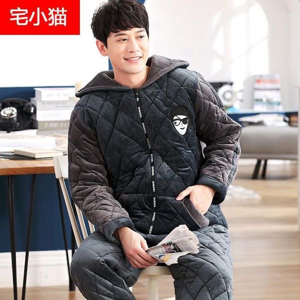 mimi and winter pajamas coral fleece quilted three layer thickening and coating to keep warm in winter leisure wear suits1, Black;brown
mimi and winter pajamas coral fleece quilted three layer thickening and coating to keep warm in winter leisure wear suits1, Black;brown