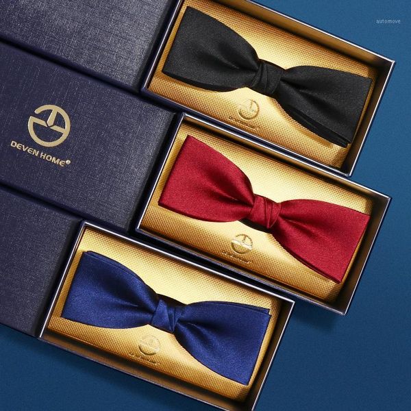 2020 brand new fashion men's bow ties double fabric solid color silk bowtie banquet wedding formal butterfly tie with gift box1, Black;gray
2020 brand new fashion men's bow ties double fabric solid color silk bowtie banquet wedding formal butterfly tie with gift box1, Black;gray