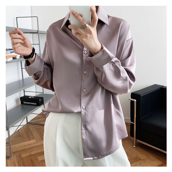 2021 New Female Blouse Fashion Spring Acetate Elegant Satin Gloss Long Sleeves Ladies'luxury Tops Mujer Shirt 5HVA, White
2021 New Female Blouse Fashion Spring Acetate Elegant Satin Gloss Long Sleeves Ladies'luxury Tops Mujer Shirt 5HVA, White