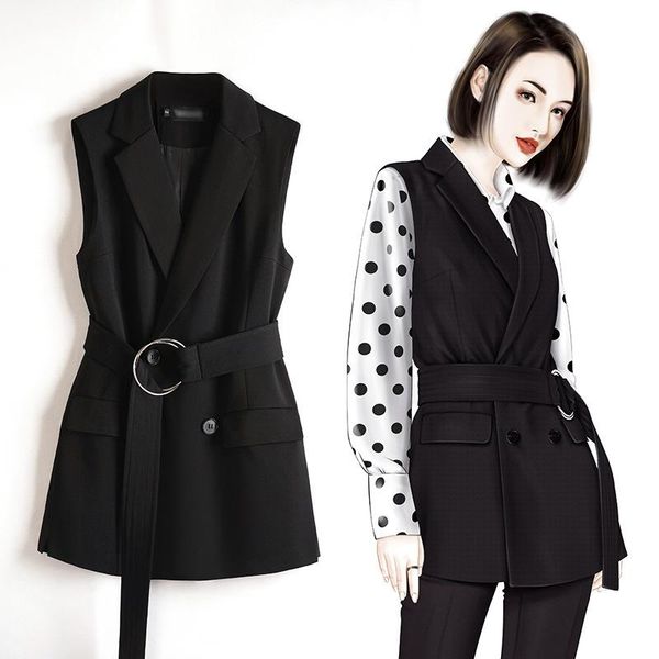 women's vests womens blazer vest elegant office lady coat female waistcoat causal work sleeveless jacket belted black plus size, Black;white
women's vests womens blazer vest elegant office lady coat female waistcoat causal work sleeveless jacket belted black plus size, Black;white