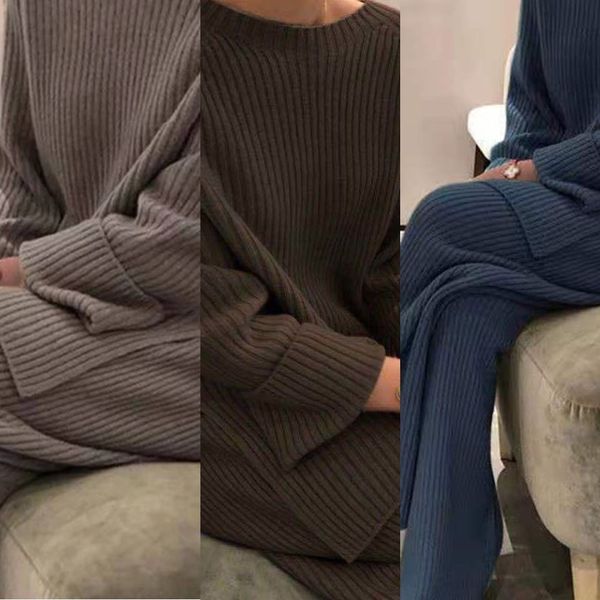 tzawt korean knitted sweater wide leg suit new 2020 spring and autumn women fashion loose leg wide sweater pants pants two piece set foreign, Gray
tzawt korean knitted sweater wide leg suit new 2020 spring and autumn women fashion loose leg wide sweater pants pants two piece set foreign, Gray