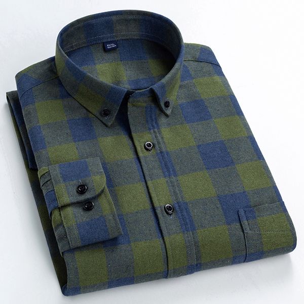 men's casual brushed flannel plaid checkered shirts single patch pocket long sleeve standard-fit thick gingham button-down shirt 1022, White;black
men's casual brushed flannel plaid checkered shirts single patch pocket long sleeve standard-fit thick gingham button-down shirt 1022, White;black
