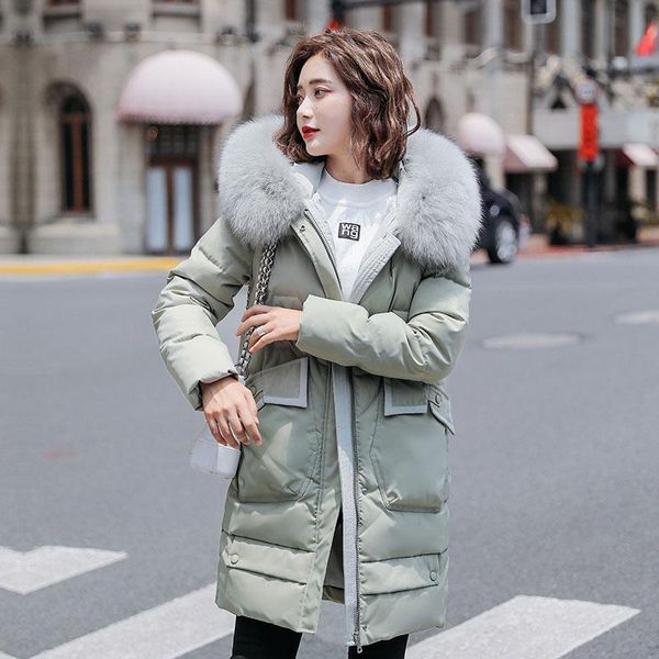 2020 new medium long hooded parka winter jacket women casual pocket parka coat female office lady, Black
2020 new medium long hooded parka winter jacket women casual pocket parka coat female office lady, Black