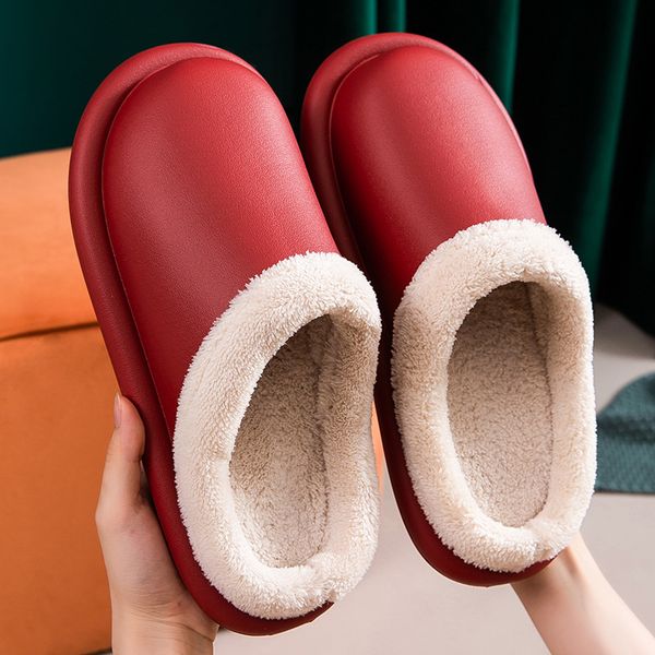 indoor home slippers couple winter waterproof non-slip plush thicken cotton slippers candy color warm eva slippers shoes x1020, Black
indoor home slippers couple winter waterproof non-slip plush thicken cotton slippers candy color warm eva slippers shoes x1020, Black
