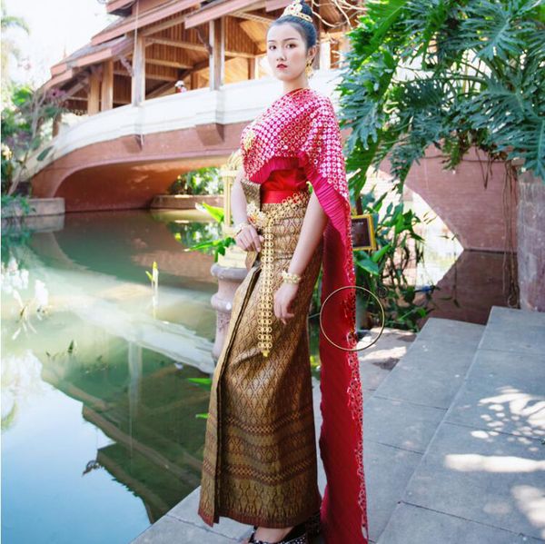 yunnan princess costumes thai traditional costumes ethnic dai people songkran festival garment event welcome clothes overalls red
yunnan princess costumes thai traditional costumes ethnic dai people songkran festival garment event welcome clothes overalls red