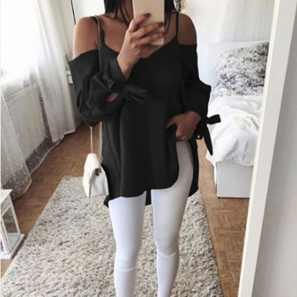 2019 women's autumn spring new sling shirt suspender v-neck loose long sleeve 2019 women's autumn spring new sling shirt suspender, White
2019 women's autumn spring new sling shirt suspender v-neck loose long sleeve 2019 women's autumn spring new sling shirt suspender, White