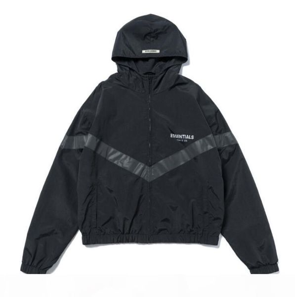 fg 19ss fear of god fog essentials 3m reflective windbreaker hooded jackets men women casual street hip hop coat fashion outwear, Black;brown
fg 19ss fear of god fog essentials 3m reflective windbreaker hooded jackets men women casual street hip hop coat fashion outwear, Black;brown