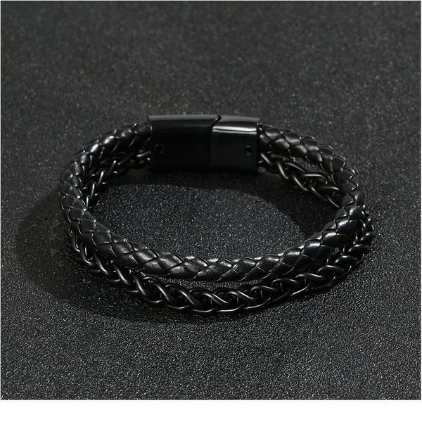fashion multilayer genuine leather bracelet wristband stainless steel chain lover charm bracelets men women punk jewel jllaao
fashion multilayer genuine leather bracelet wristband stainless steel chain lover charm bracelets men women punk jewel jllaao