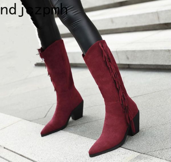 женская boots новой зимней моды кисточка заостренный высокий каблук средний трубки женской обуви плюс размер 31-46 высота каблука .5cm черн, Black
женская boots новой зимней моды кисточка заостренный высокий каблук средний трубки женской обуви плюс размер 31-46 высота каблука .5cm черн, Black