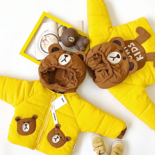 tonytaobaby winter new boys and girls' children's clothing bear cotton jacket winter hooded embroidery kids winter jacket lj201120, Blue;gray
tonytaobaby winter new boys and girls' children's clothing bear cotton jacket winter hooded embroidery kids winter jacket lj201120, Blue;gray