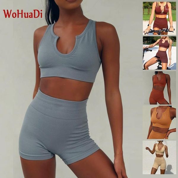 yoga outfits wohuadi 2021 seamless knitted sports short sleeve shorts wear fitness suit women's clothing set u-neck sportswear1, White;red
yoga outfits wohuadi 2021 seamless knitted sports short sleeve shorts wear fitness suit women's clothing set u-neck sportswear1, White;red