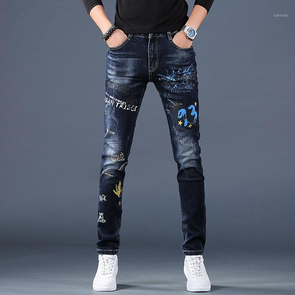 autumn men jeans fashion printed stretch jeans streetwear man slim fit straight blue jean pants1
autumn men jeans fashion printed stretch jeans streetwear man slim fit straight blue jean pants1