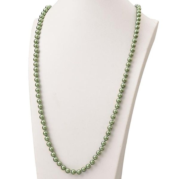 green long pearls necklace for ladies jewelry 8mm round synthetic pearls chain necklace 36inch wholesale h866, Silver
green long pearls necklace for ladies jewelry 8mm round synthetic pearls chain necklace 36inch wholesale h866, Silver