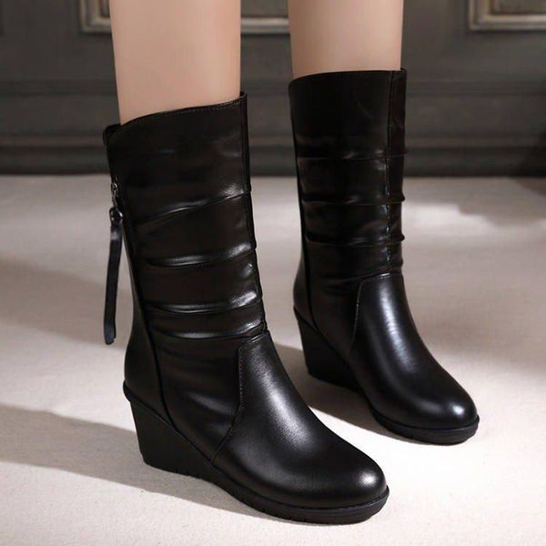 winter warm fur boots womens boots high heels side zipper female shoes black woman shoes wedge shose women
winter warm fur boots womens boots high heels side zipper female shoes black woman shoes wedge shose women