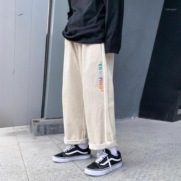 corduroy pants reflective strip men breathable cotton harem trousers fashion embroidery mens casual straight pants 5xl-m1, Black
corduroy pants reflective strip men breathable cotton harem trousers fashion embroidery mens casual straight pants 5xl-m1, Black