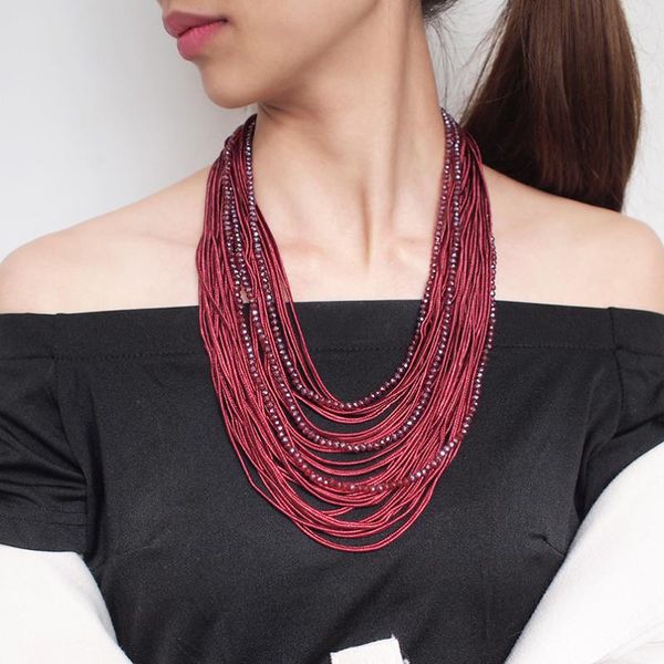 multilayer necklace for women bohemian crystal beaded necklace necklaces pendants for girl fashion jewelry, Silver
multilayer necklace for women bohemian crystal beaded necklace necklaces pendants for girl fashion jewelry, Silver