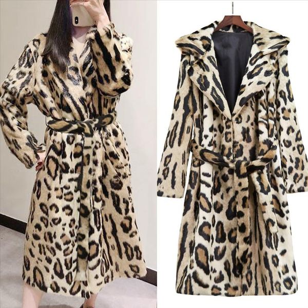 женщины fur женщины моды леопардовый с длинным рукавом с поясом long wool coat pellet перевозка груза падения, Black
женщины fur женщины моды леопардовый с длинным рукавом с поясом long wool coat pellet перевозка груза падения, Black