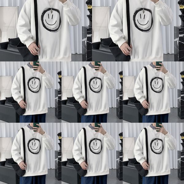 2020 new coat style men's korean fashion round neck printed sweater loose and large lovers' casual sweater coat cwdfg, Black
2020 new coat style men's korean fashion round neck printed sweater loose and large lovers' casual sweater coat cwdfg, Black