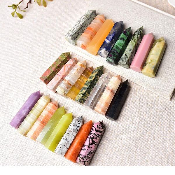 23 color natural stones and crystal point wand reiki healing stone tower energy ore mineral polished crafts home de qylpjo, Black
23 color natural stones and crystal point wand reiki healing stone tower energy ore mineral polished crafts home de qylpjo, Black