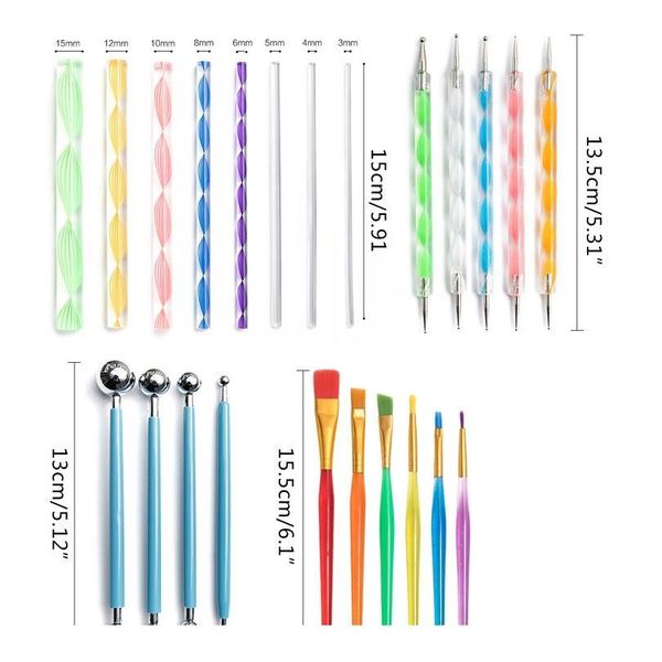 32pcs/set mandala dotting tools kit for painting rock stone acrylic stick stencil template d qyluzi, Silver
32pcs/set mandala dotting tools kit for painting rock stone acrylic stick stencil template d qyluzi, Silver