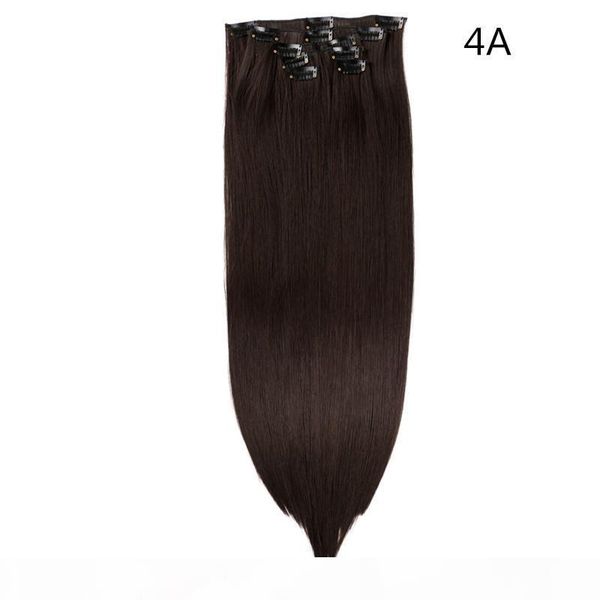 6pcs set 22" hairpiece 130g straight 12 clips in false styling hair synthetic clip in hair extensions heat resistant fiber, Black
6pcs set 22" hairpiece 130g straight 12 clips in false styling hair synthetic clip in hair extensions heat resistant fiber, Black