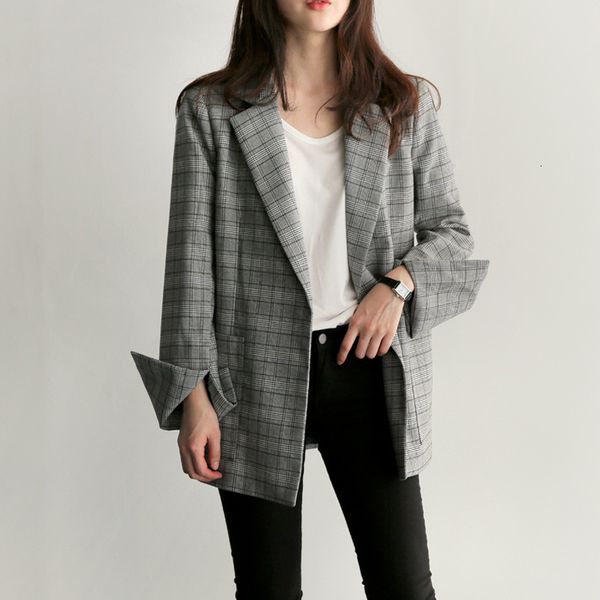 spring female gray autumn chess office lady blazer fashion doves share jackets elegant work blazers women's 69xf, White;black
spring female gray autumn chess office lady blazer fashion doves share jackets elegant work blazers women's 69xf, White;black
