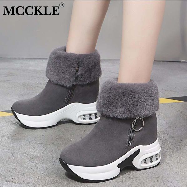 women ankle boots plush warm ladies shoes internal increase platform winter warm female snow boots zipper fashion shoe woman, Black
women ankle boots plush warm ladies shoes internal increase platform winter warm female snow boots zipper fashion shoe woman, Black