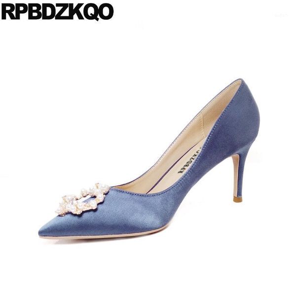 dress shoes 42 crystal super pumps pearl satin korean high heels low women 8cm pointed toe metal thin diamond blue big size1, Black
dress shoes 42 crystal super pumps pearl satin korean high heels low women 8cm pointed toe metal thin diamond blue big size1, Black