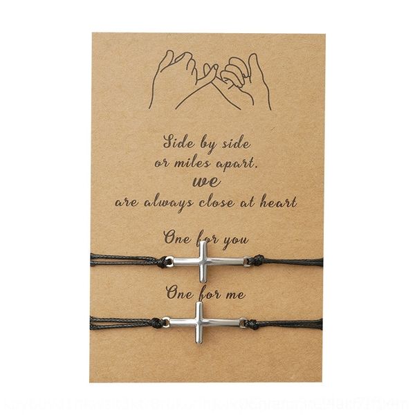 lhccu new stainless steel cross personalized braceletwax card hand thread woven braceletcreative new stainless steel bracelet personalized c, Golden;silver
lhccu new stainless steel cross personalized braceletwax card hand thread woven braceletcreative new stainless steel bracelet personalized c, Golden;silver