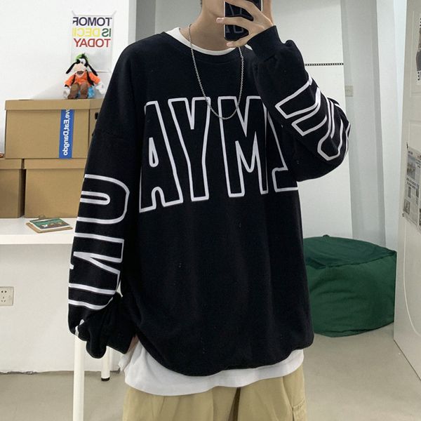 2021 feng male new fall and winter letter printing loose sweatshirt around the casual neck music tide p589, Black;brown
2021 feng male new fall and winter letter printing loose sweatshirt around the casual neck music tide p589, Black;brown