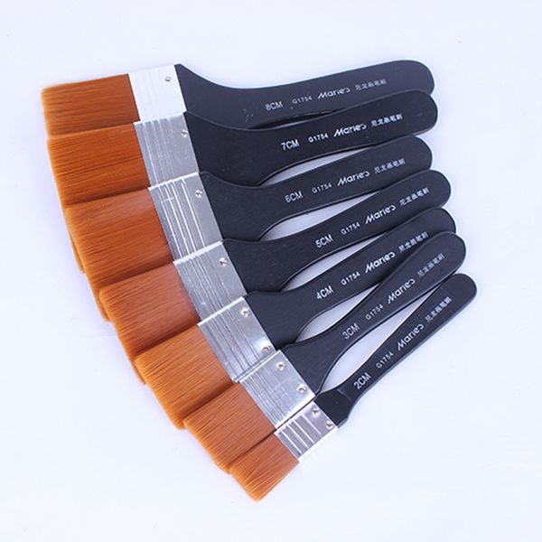 1pc professional flat tips artist brush nylon hair artist oil painting watercolor paint drawing art pen 7 models art supplies, Black;red
1pc professional flat tips artist brush nylon hair artist oil painting watercolor paint drawing art pen 7 models art supplies, Black;red