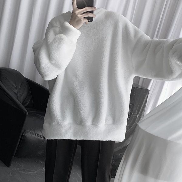 velvet thick hoodie men's warm fashion solid color casual o-neck sweatshirt men streetwear hip-hop loose pullover hoodies, Black
velvet thick hoodie men's warm fashion solid color casual o-neck sweatshirt men streetwear hip-hop loose pullover hoodies, Black