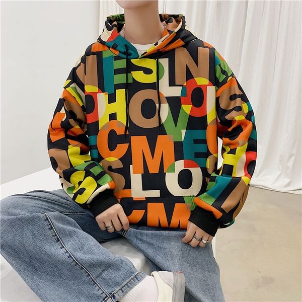 winter plush print new men's letters contrast autumn sweater youth hip hop hooded trend, Black
winter plush print new men's letters contrast autumn sweater youth hip hop hooded trend, Black