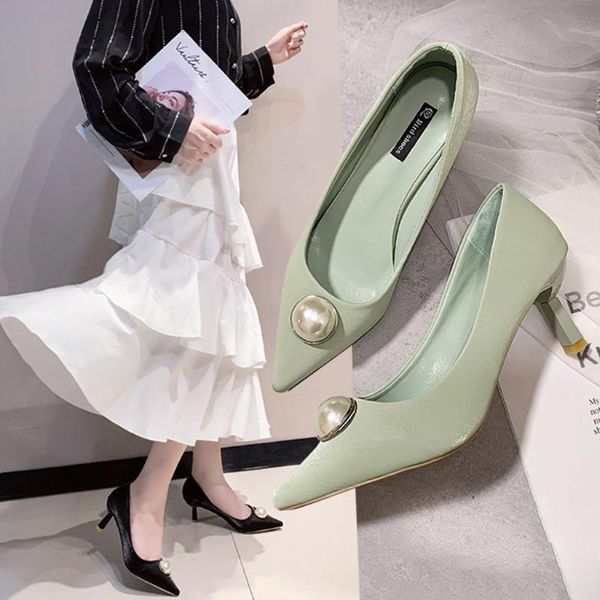 fashion women's pumps high heel shoes ladies solid pointed toe thin high heels office stiletto 2021 female pearl shallow shoes, Black
fashion women's pumps high heel shoes ladies solid pointed toe thin high heels office stiletto 2021 female pearl shallow shoes, Black