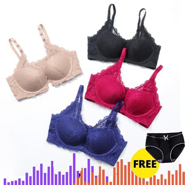 e lovegirl 5/8 cup wireless lace floral lace push up bra front closure small chest seamless fit type underwear women1, Red;black
e lovegirl 5/8 cup wireless lace floral lace push up bra front closure small chest seamless fit type underwear women1, Red;black