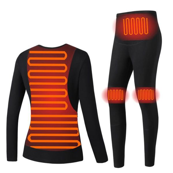 women heating wear clothing intelligent constant temperature suit winter heated underwear usb cloth black thermal underwear, White;black
women heating wear clothing intelligent constant temperature suit winter heated underwear usb cloth black thermal underwear, White;black