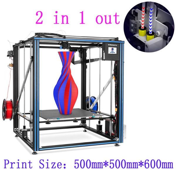 2 in 1 out large size full metal frame colour touch screen 3d printer diy kit with automatic leveling and resume power failure
2 in 1 out large size full metal frame colour touch screen 3d printer diy kit with automatic leveling and resume power failure