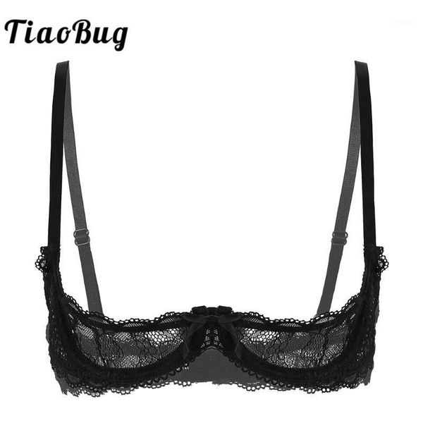 women see through sheer lace lingerie adjustable straps open cups push up underwired bra erotic transparent underwear1, Red;black
women see through sheer lace lingerie adjustable straps open cups push up underwired bra erotic transparent underwear1, Red;black