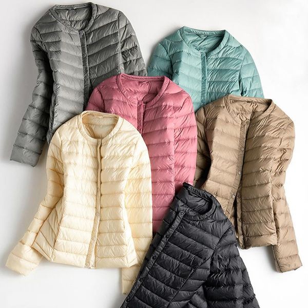 2019 new autumn winter women thin short jacket fashion single breasted plus size white down coats female parka mujer outwear1, Black
2019 new autumn winter women thin short jacket fashion single breasted plus size white down coats female parka mujer outwear1, Black