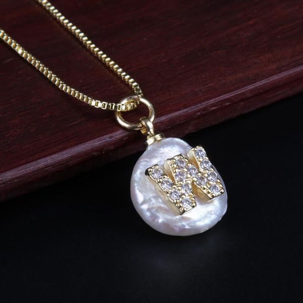 chokers white cz crystal initial 26 alphabet letter name coin freshwater pearl gold charm women pendant choker necklace, Golden;silver
chokers white cz crystal initial 26 alphabet letter name coin freshwater pearl gold charm women pendant choker necklace, Golden;silver