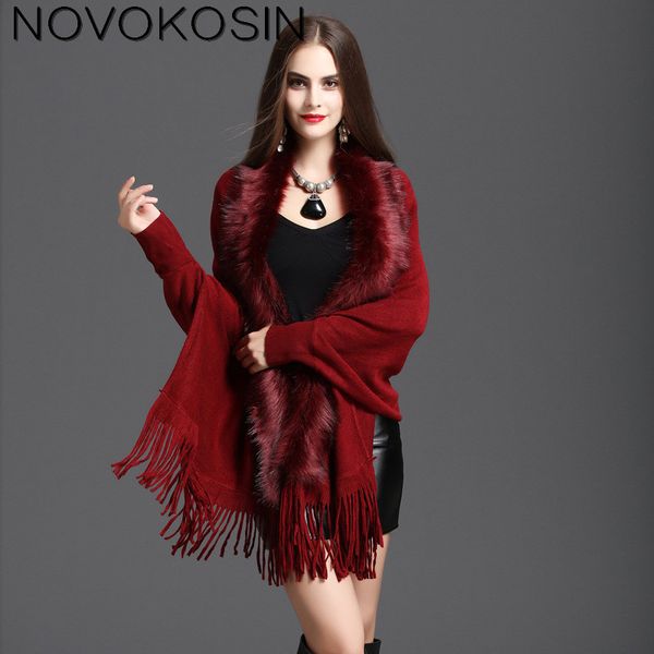 sc130 winter warm plus size knitted long sleeves patchwork poncho royal blue shawl women faux fox fur loose cardigan coat, Blue;gray
sc130 winter warm plus size knitted long sleeves patchwork poncho royal blue shawl women faux fox fur loose cardigan coat, Blue;gray