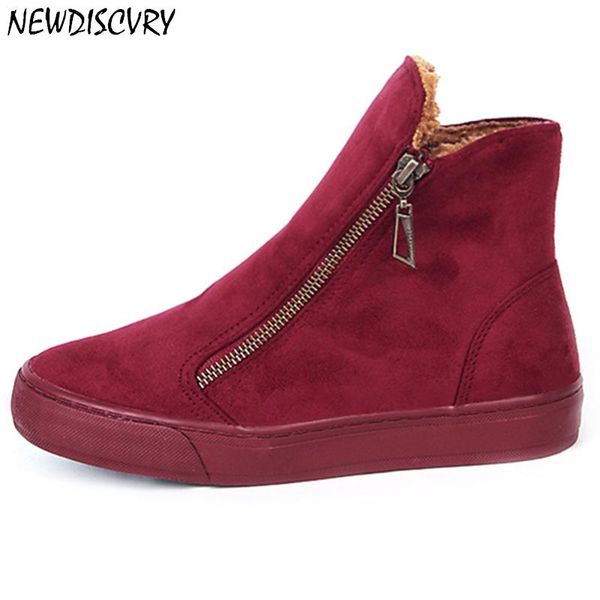 newdiscvry fur warm women's boots 2020 brand fashion winter side zipper women ankle boots shoes casual flat woman snow, Black
newdiscvry fur warm women's boots 2020 brand fashion winter side zipper women ankle boots shoes casual flat woman snow, Black