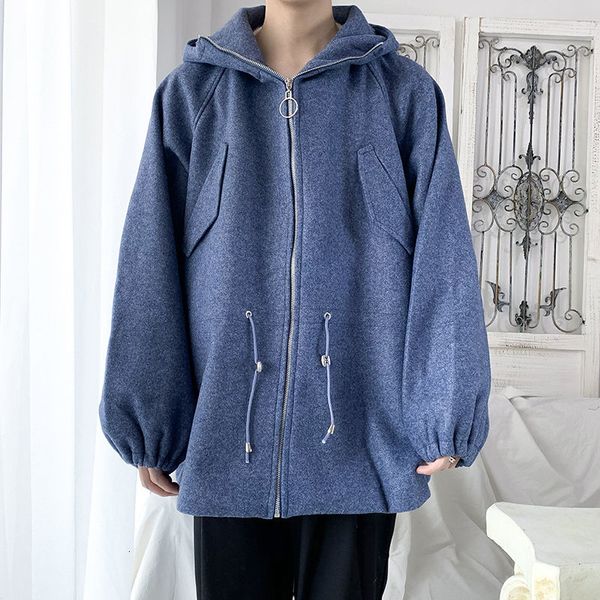 winter thick woolen coat men's warm fashion casual short woolen coat men streetwear loose hooded woolen jacket mens m-5xl, Black
winter thick woolen coat men's warm fashion casual short woolen coat men streetwear loose hooded woolen jacket mens m-5xl, Black