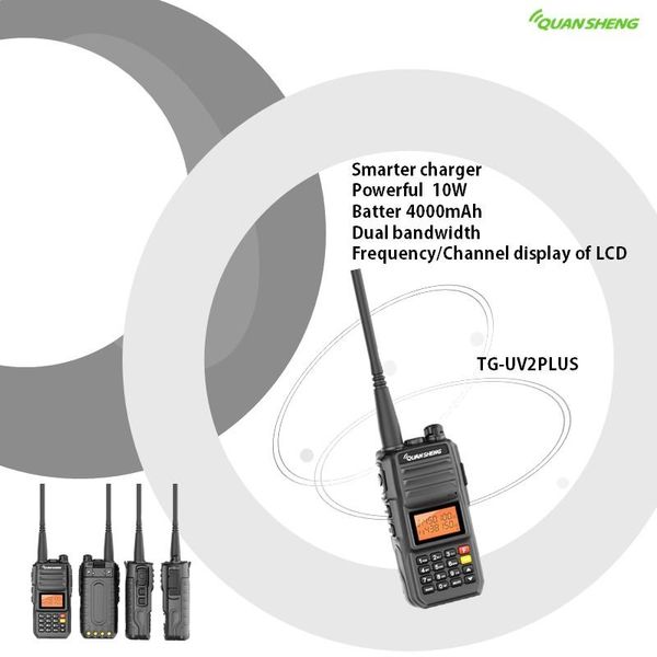 walkie talkie cb radio long range uhf vhf station radio communicator ham quansheng uv2plus walkie-talkies for hunting 10km
walkie talkie cb radio long range uhf vhf station radio communicator ham quansheng uv2plus walkie-talkies for hunting 10km