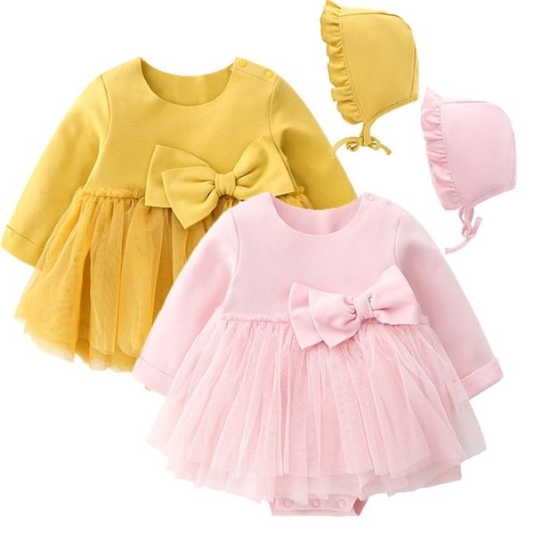 autumn newborn baby girl dress long sleeve bow christening birthday dresses princess girls clothes vestidos hats lj201222, Red;yellow
autumn newborn baby girl dress long sleeve bow christening birthday dresses princess girls clothes vestidos hats lj201222, Red;yellow