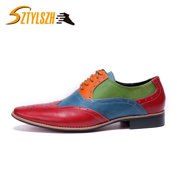 modern gentlemen formal oxfords genuine leather fashion colorful mens wedding party dress shoes man brogue banquet loafers, Black
modern gentlemen formal oxfords genuine leather fashion colorful mens wedding party dress shoes man brogue banquet loafers, Black