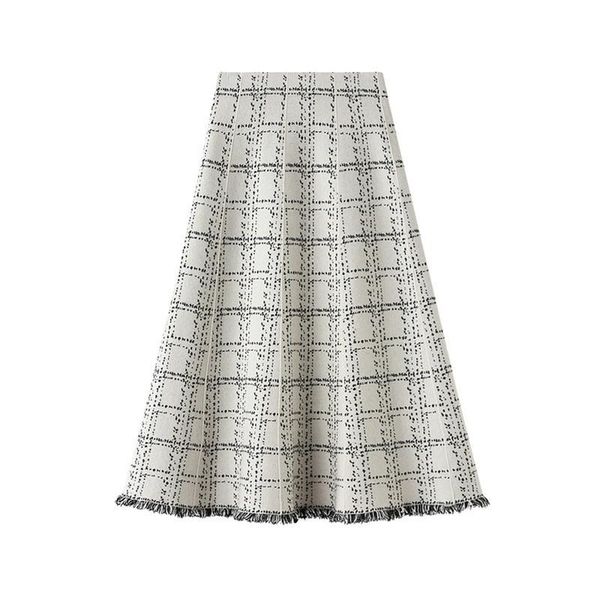 skirts luxury jacquard knitted women midi skirt autumn winter thick warm a line high waist plaid patern sweater, Black
skirts luxury jacquard knitted women midi skirt autumn winter thick warm a line high waist plaid patern sweater, Black