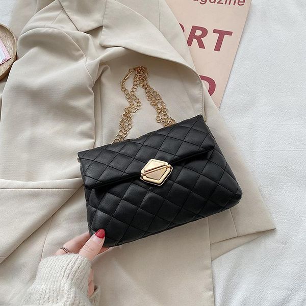 female bag 2021 urban simple diagonal shoulder fashion lock rhombus chain cross body
female bag 2021 urban simple diagonal shoulder fashion lock rhombus chain cross body