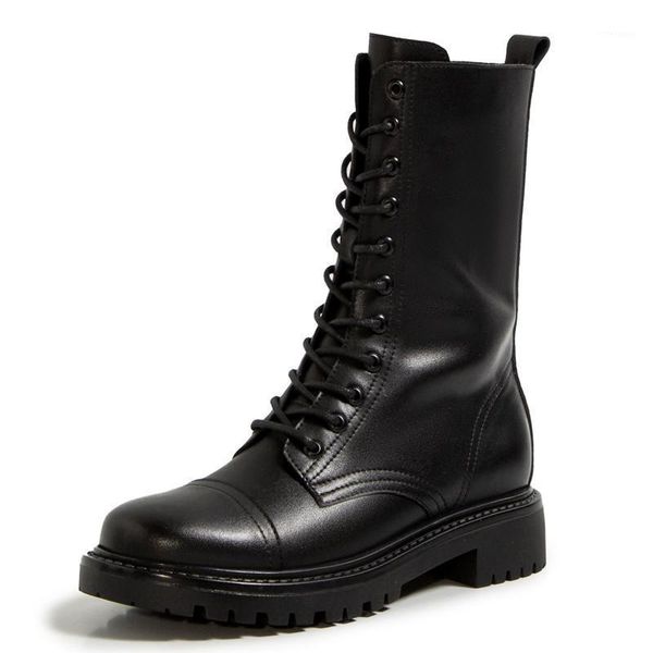 boots 2021 chunky platform lace up women thick sole side zip round toe square heel autumn winter genuine leather ankle boots1, Black
boots 2021 chunky platform lace up women thick sole side zip round toe square heel autumn winter genuine leather ankle boots1, Black