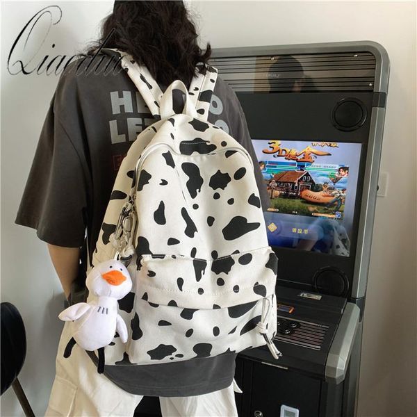 qiaoduo cute milk cow printing women's backpack canvas travel mochila women school bag for teenager girls fashion rucksack
qiaoduo cute milk cow printing women's backpack canvas travel mochila women school bag for teenager girls fashion rucksack